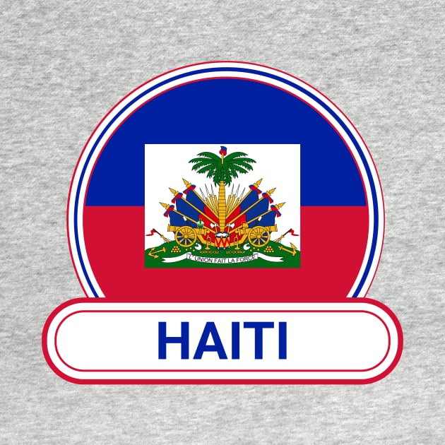 Haiti Country Badge - Haiti Flag by Yesteeyear